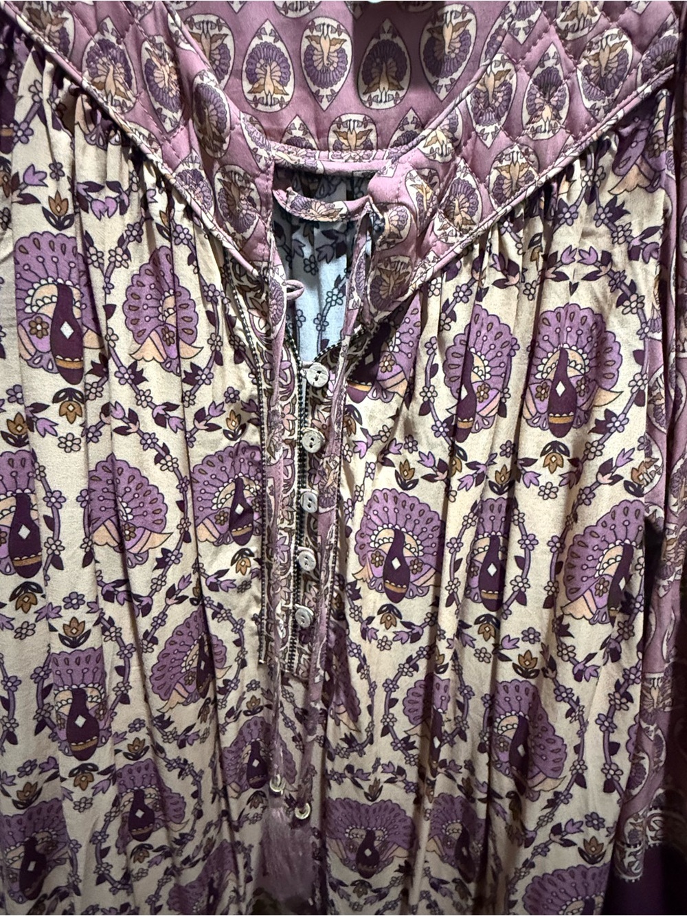 SPELL Chateau Boho Gown Maxi Dress Floral Paisley XS - Picture 9 of 9